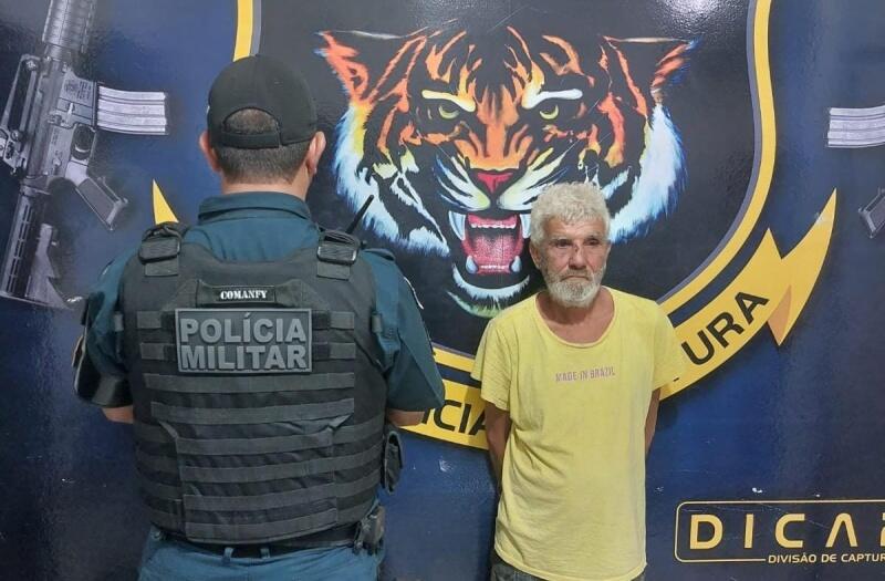 O infrator foi conduzido à Divisão de Inteligência e Captura (Dicap) para que sejam tomadas as providências cabíveis (Foto: Divulgação)