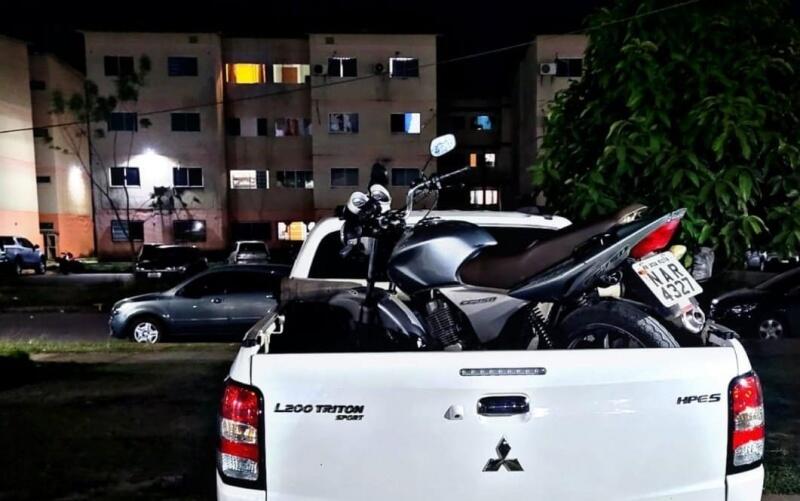 A moto foi apresentada na Central de Flagrantes para as providências legais e cabíveis (Foto: Divulgação)