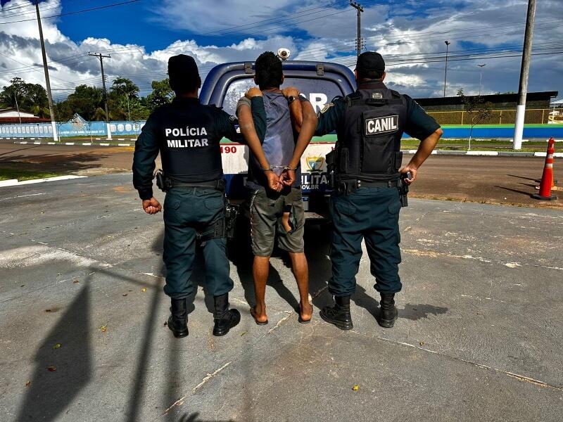 O autor do crime foi preso na tarde desta terça-feira, 14, por policiais militares. (Foto: Divulgação)