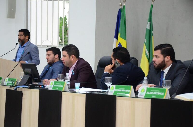 A mesa diretora da Câmara Municipal de Boa Vista (Foto: Nilzete Franco/FolhaBV)