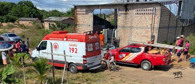 A vítima foi conduzida pelo Resgate ao Hospital Geral de Roraima Rubens de Souza Bento, para procedimentos médicos (Foto: Divulgação)