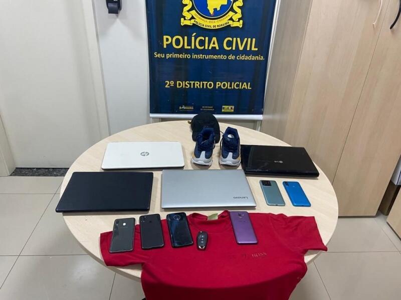 Materal apreendido foi levado à delegacia - Foto: Divulgação/PCRR