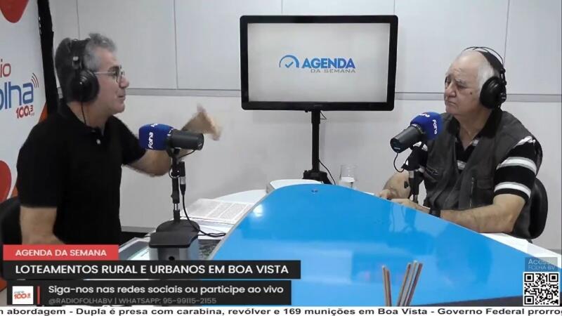 O presidente da Emhur, Sérgio Pillon, durante o programa Agenda da Semana, da Folha FM (Foto: Reprodução)