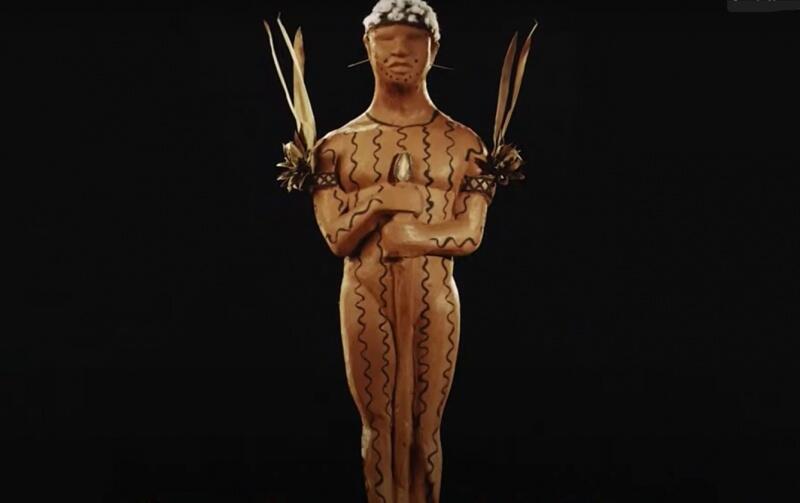 Estatueta é representada na divindade Omama, criador e guerreiro da Amazônia e do povo Yanomami. (Foto: reprodução/Urihi Associação Yanonami)