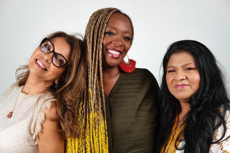 Vânia Leal, Keyna Eleison e Sandra Benites integram a comissão responsável pela análise artística da Bienal, como curadoras. (Foto: Divulgação) Vânia Leal, Keyna Eleison e Sandra Benites integram a comissão responsável pela análise artística da Bienal, como curadoras. (Foto: Divulgação)