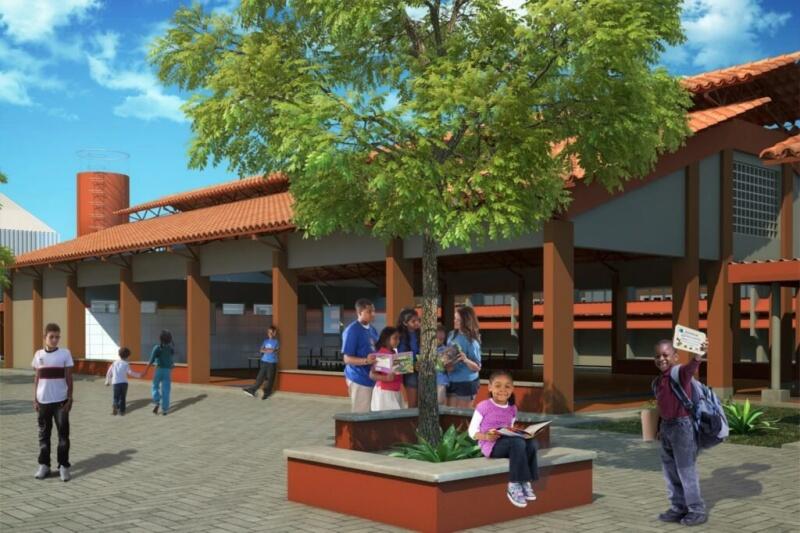 Imagens de projeto da obra estão em site da construtora. (Foto: reprodução)