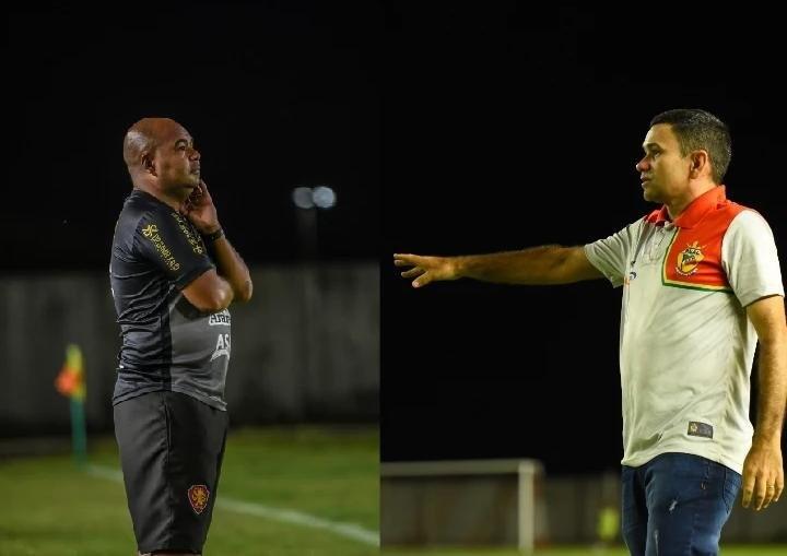 Duelo quente; Roberto Araújo x Antônio Carlos (Foto: Hélio Garcias/Sampaio e Reynesson Damasceno/Real)