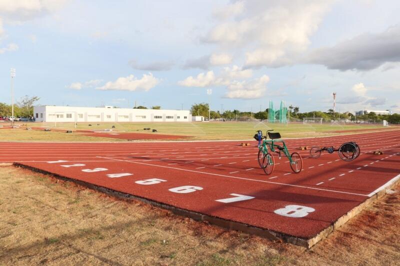 Nova pista de atletismo do Parque Anauá é chancelada pelo Comitê Olímpico Internacional (Foto: Wenderson Cabral/FolhaBV)