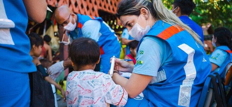 Seis crianças continuam com desnutrição grave e outras 26 estão em tratamento, conforme o Ministério da Saúde - Foto: Divulgação/MS