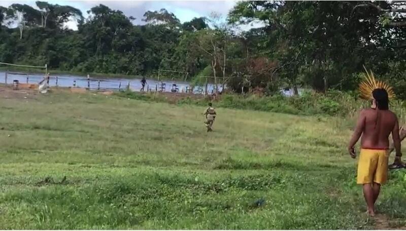 Primeiro ataque na comunidade Palimiú ocorreu em maio de 2021. Força Nacional foi enviada para reforçar a segurança - Foto: Reprodução