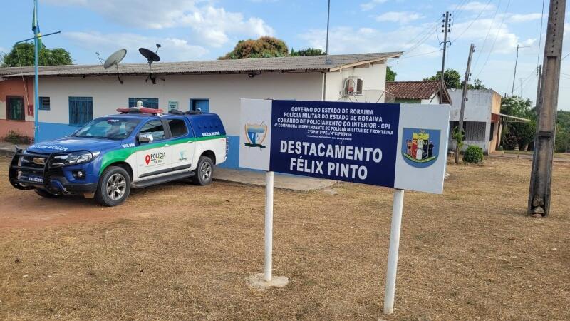 Destacamento da 4° Companhia Independente de Policiamento de Fronteira (Foto: Arquivo Folha BV)