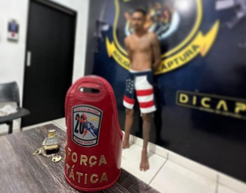 O albergado foi encaminhado à Dicap para os procedimentos de rotina (Foto: Divulgação)