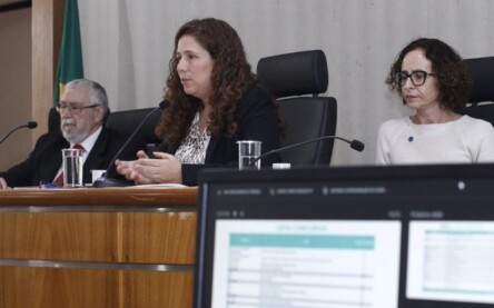 Ao meio, a ministra da Gestão e da Inovação em Serviços Públicos, Esther Dweck