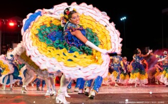 Quadrilhas se apresentam na arena junina a partir das 19h. Foto: Semuc