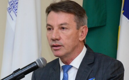 O governador Antonio Denarium durante a campanha eleitoral de 2022