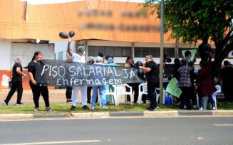 Mobilização do piso nacional da Enfermagem em Roraima