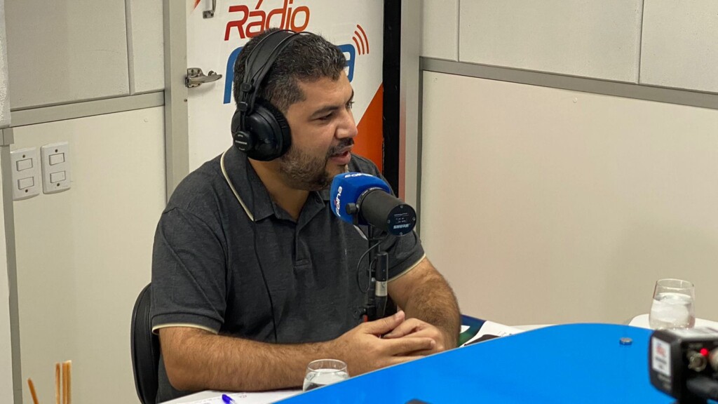 O deputado estadual Marcos Jorge durante o programa Agenda da Semana O deputado estadual Marcos Jorge durante o programa Agenda da Semana