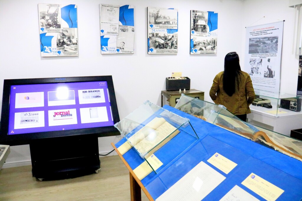 Acervo reúne material histórico da imprensa roraimense. Foto: Wenderson Cabral Acervo reúne material histórico da imprensa roraimense. Foto: Wenderson Cabral