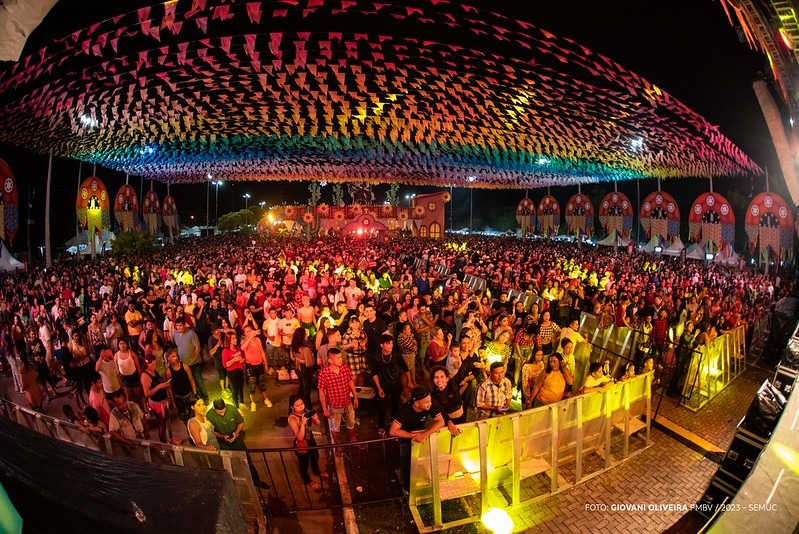 O público esperado para todas as seis noites de festa era de 100 mil pessoas (Foto: Giovani Oliveira/PMBV)