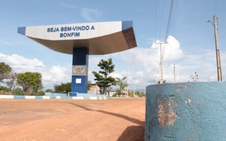 Entrada do município do Bonfim  (Foto: Nilzete Franco/Folha BV)