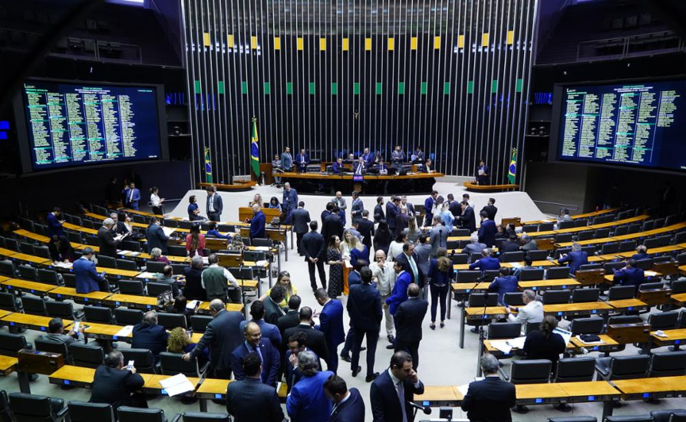 O plenário da Câmara dos Deputados nessa quarta-feira