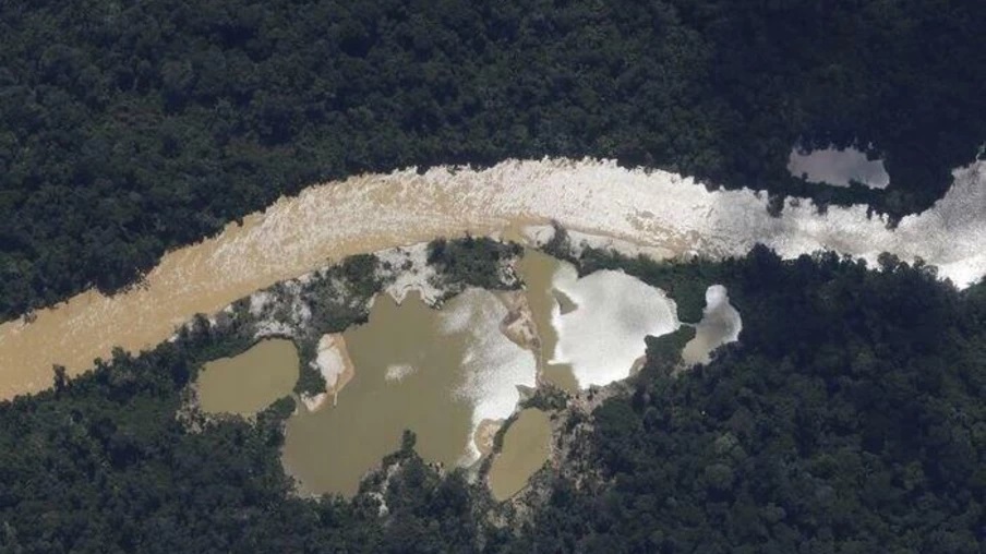 Garimpo na Terra Indígena Yanomami (Foto: Fernando Frazão/Agência Brasil)