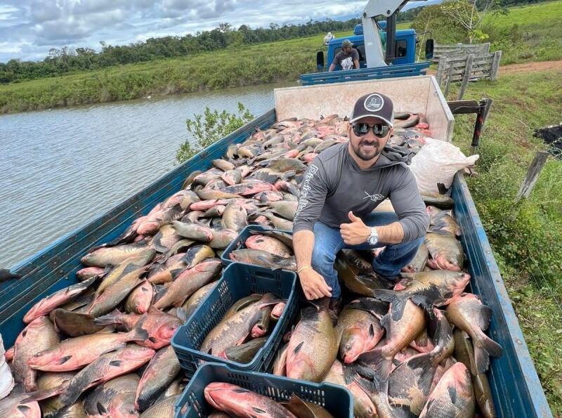 Piscicultor usa água da chuva para abastecer açudes - Foto: Arquivo Pessoal