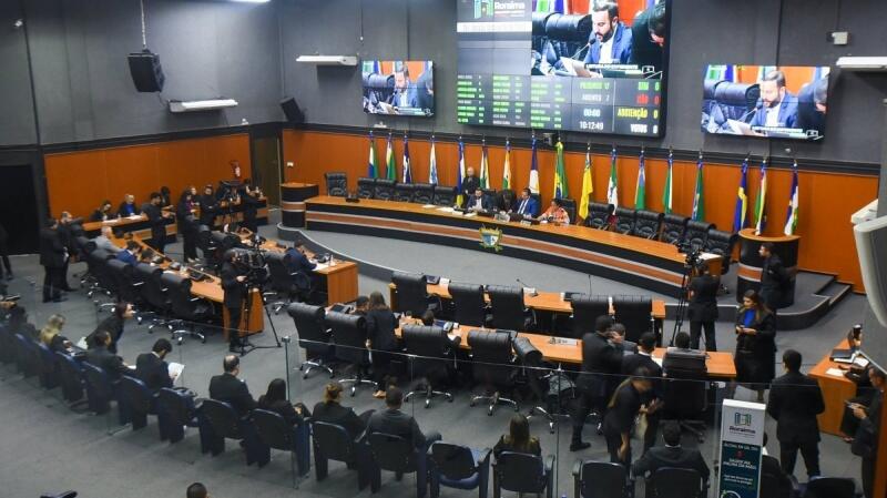 O plenário Noêmia Bastos Amazonas, da Assembleia Legislativa de Roraima (Foto: Jader Souza/SupCom ALE-RR)