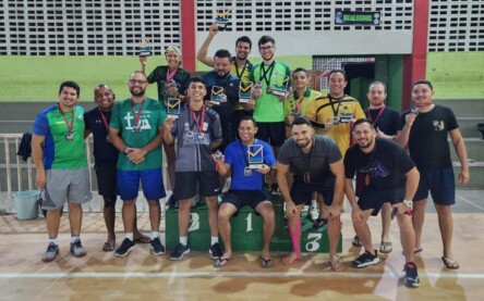 Atletas participantes do 1° Roraima Open de Tênis de Mesa (Foto: Divulgação)